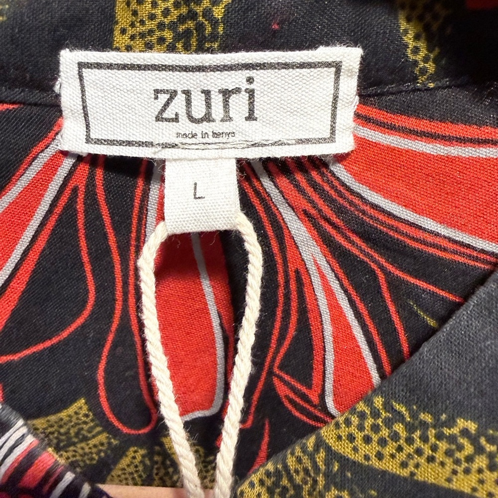 Zuri Black and Red Floral Dress - Picture 3 of 5